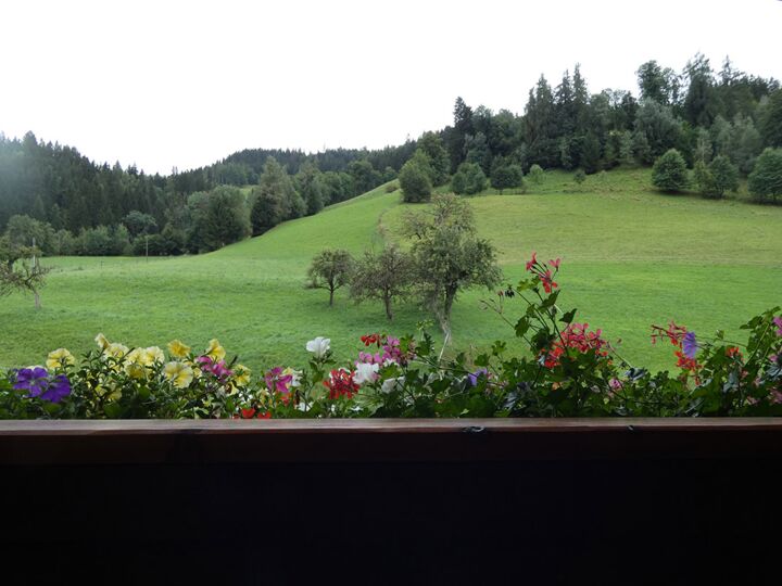 Appartement Planai, Balkonausblick beim Oberfuchs